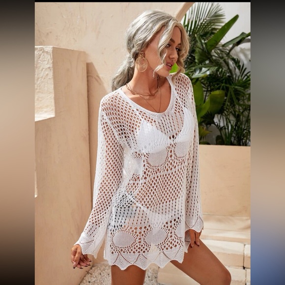 ❤️NWT❤️ Hollow Out Cover Up🤍 - Size S - Picture 3 of 5